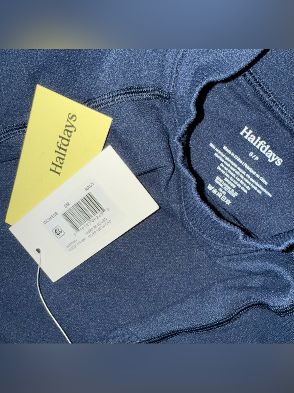 HALFDAYS JOHNSON TOP IN NAVY - Picture 3 of 8